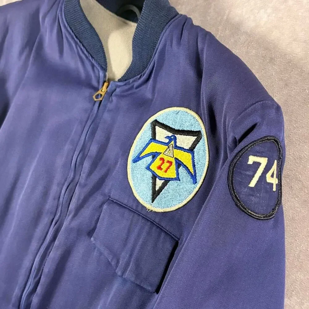 vintage 1966 usafa hirsch tyler full zip cadet jacket size 38 short